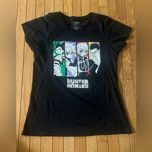 Hunter X Hunter T Shirt Women’s XLarge Black Short Sleeve 2 Side Anime